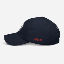 Load image into Gallery viewer, LCX - Navy Distressed Baseball Cap

